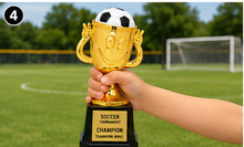 Load image into Gallery viewer, Happy Cup Trophy 6" Tall with Custom Gold Plate , Personalized Engraving Gifts shipped from USA.