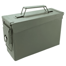 Load image into Gallery viewer, 30 Caliber Army Surplus Steel Can, Personalized Engraving Gifts shipped from USA.