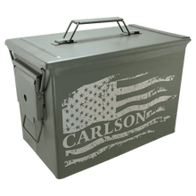 Load image into Gallery viewer, Fat 50 Caliber Army Surplus Steel Can, Personalized Engraving Gifts shipped from USA.