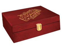 Load image into Gallery viewer, Custom Double Twelves Dominos Set with 91 Dominos in Luxury Rosewood Smooth Finish Gift Box