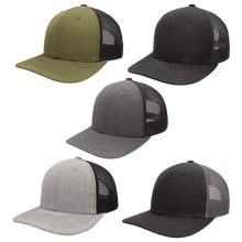 Load image into Gallery viewer, Classic Trucker Hat with free Custom Leatherette Hex Patch, Personalized Engraving Gifts shipped from USA.