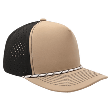 Load image into Gallery viewer, Performance Hat with Rope and Custom Leatherette Hex Patch, Personalized Engraving Gifts shipped from USA.