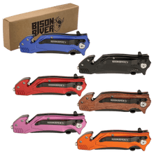 Load image into Gallery viewer, Bison River 4 1/2" Rescue Knife, Personalized Engraving Gifts shipped from USA.