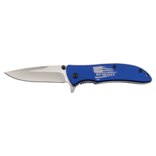 Load image into Gallery viewer, Bison River 4 1/4" Pocket Knife, Anodized Aluminum/Stainless Steel, Personalized Engraving Gifts shipped from USA.