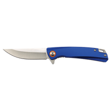 Load image into Gallery viewer, Bison River 4" Pocket Knife with Ball Bearing Open Mechanism, Anodized Aluminum/Stainless Steel, Personalized Engraving Gifts shipped from USA.