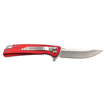 Load image into Gallery viewer, Bison River 4" Pocket Knife with Ball Bearing Open Mechanism, Anodized Aluminum/Stainless Steel, Personalized Engraving Gifts shipped from USA.