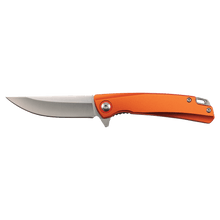 Load image into Gallery viewer, Bison River 4" Pocket Knife with Ball Bearing Open Mechanism, Anodized Aluminum/Stainless Steel, Personalized Engraving Gifts shipped from USA.