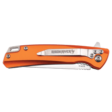 Load image into Gallery viewer, Bison River 4" Pocket Knife with Ball Bearing Open Mechanism, Anodized Aluminum/Stainless Steel, Personalized Engraving Gifts shipped from USA.