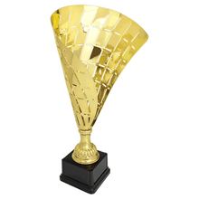 Load image into Gallery viewer, Silver/Gold Metal Flag Cup Trophy with free custom plate, Personalized Engraving Gifts shipped from USA.