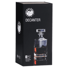Load image into Gallery viewer, Custom 750ml Square Glass Decanter Set with Four Glasses and Gift Box
