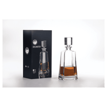 Load image into Gallery viewer, 750ML 12" Tequila Decanter Set with Four 8 oz. Glasses in a Black Gift Box with Printed Paper Sleeve. Personalized Engraving Gifts shipped from USA.