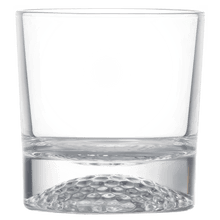 Load image into Gallery viewer, Custom 850ml Round Golf Glass Decanter Set with Four 9 oz. Golf Rocks Glasses in a Black Gift Box