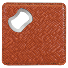 Load image into Gallery viewer, Custom 4" x 4" Square Laser Leatherette Bottle Opener Coaster, Personalized Engraving Gifts shipped from USA.