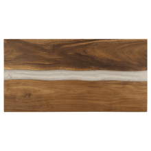 Load image into Gallery viewer, Acacia with White Pearl Resin Serving Board, Personalized Engraving Gifts shipped from USA.