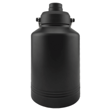 Load image into Gallery viewer, Personalized Polar Camel Insulated Jug, 64 oz or 128 oz, Black Stainless Steel, Laser Engraved