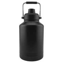 Load image into Gallery viewer, Personalized Polar Camel Insulated Jug, 64 oz or 128 oz, Black Stainless Steel, Laser Engraved