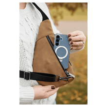 Load image into Gallery viewer, Custom Crescent Bag - Laserable Leatherette, Creekside Collection, Personalized Engraving Gifts shipped from USA.