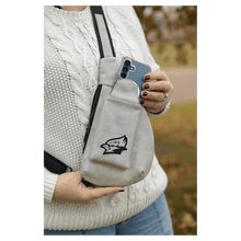 Load image into Gallery viewer, Custom Crescent Bag - Laserable Leatherette, Creekside Collection, Personalized Engraving Gifts shipped from USA.