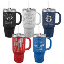 Load image into Gallery viewer, Polar Camel 32 oz. Travel Mug with Snap Lid and Straw, Personalized Engraving Gifts shipped from USA.