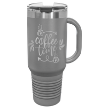 Load image into Gallery viewer, Custom Polar Camel 40 oz. Travel Mug with Handle, Straw Included