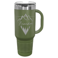 Load image into Gallery viewer, Custom Polar Camel 40 oz. Travel Mug with Handle, Straw Included