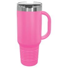 Load image into Gallery viewer, Custom Polar Camel 40 oz. Travel Mug with Handle, Straw Included