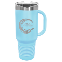 Load image into Gallery viewer, Custom Polar Camel 40 oz. Travel Mug with Handle, Straw Included