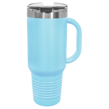 Load image into Gallery viewer, Custom Polar Camel 40 oz. Travel Mug with Handle, Straw Included