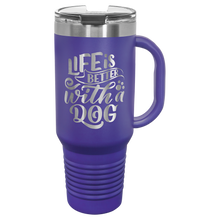 Load image into Gallery viewer, Custom Polar Camel 40 oz. Travel Mug with Handle, Straw Included