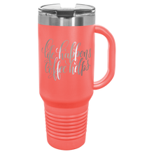 Load image into Gallery viewer, Custom Polar Camel 40 oz. Travel Mug with Handle, Straw Included