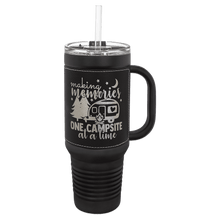 Load image into Gallery viewer, Custom Polar Camel 40 oz. Laserable Leatherette Travel Mug with a Handle, Straw Included