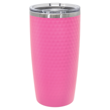 Load image into Gallery viewer, 20 oz. White Golf Tumbler with Dimples and Clear Slider Lid, Polar Camel, Custom.