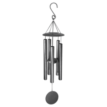 Load image into Gallery viewer, Black Powder Coated Aluminum Wind Chime, Personalized Engraving Gifts shipped from USA.