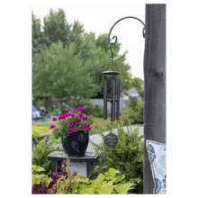 Load image into Gallery viewer, Black Powder Coated Aluminum Wind Chime, Personalized Engraving Gifts shipped from USA.