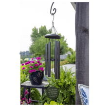Load image into Gallery viewer, Black Powder Coated Aluminum Wind Chime, Personalized Engraving Gifts shipped from USA.