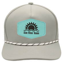 Load image into Gallery viewer, Performance Hat with Rope and Custom Leatherette Hex Patch, Personalized Engraving Gifts shipped from USA.