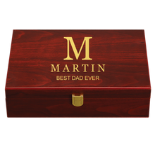 Load image into Gallery viewer, Custom Double Twelves Dominos Set with 91 Dominos in Luxury Rosewood Smooth Finish Gift Box