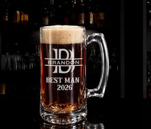 Load image into Gallery viewer, Custom Sport Beer Mug with Handle, Personalized Engraving Gifts shipped from USA.