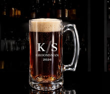 Load image into Gallery viewer, Custom Sport Beer Mug with Handle, Personalized Engraving Gifts shipped from USA.