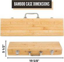 Load image into Gallery viewer, Custom 3-Piece BBQ Set in Bamboo Case