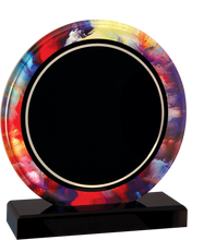Load image into Gallery viewer, Custom Watercolor Round Acrylic with Black Base, Personalized Engraving Gifts shipped from USA.