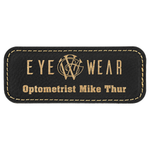 Load image into Gallery viewer, Custom Laserable Leatherette Badge with Magnet, Personalized Engraving Gifts shipped from USA.