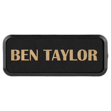 Load image into Gallery viewer, Custom Laserable Leatherette Round Corner Badge & Frame, Personalized Engraving Gifts shipped from USA.