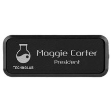 Load image into Gallery viewer, Custom Laserable Leatherette Round Corner Badge & Frame, Personalized Engraving Gifts shipped from USA.