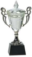 Load image into Gallery viewer, Crystal Cup with Silver Handles and Stem, Personalized Engraving Gifts shipped from USA.