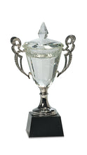 Load image into Gallery viewer, Crystal Cup with Silver Handles and Stem