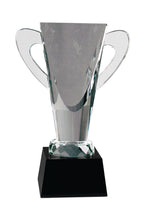 Load image into Gallery viewer, Crystal Cup on Black Pedestal Base

