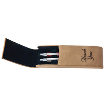 Load image into Gallery viewer, Personalized Laserable Leatherette Double Pen Case, Personalized Engraving Gifts shipped from USA.