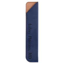 Load image into Gallery viewer, Personalized Laserable Leatherette Pen Sleeve, Personalized Engraving Gifts shipped from USA.