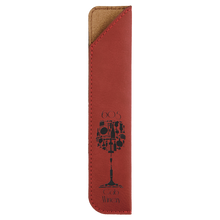 Load image into Gallery viewer, Personalized Laserable Leatherette Pen Sleeve, Personalized Engraving Gifts shipped from USA.